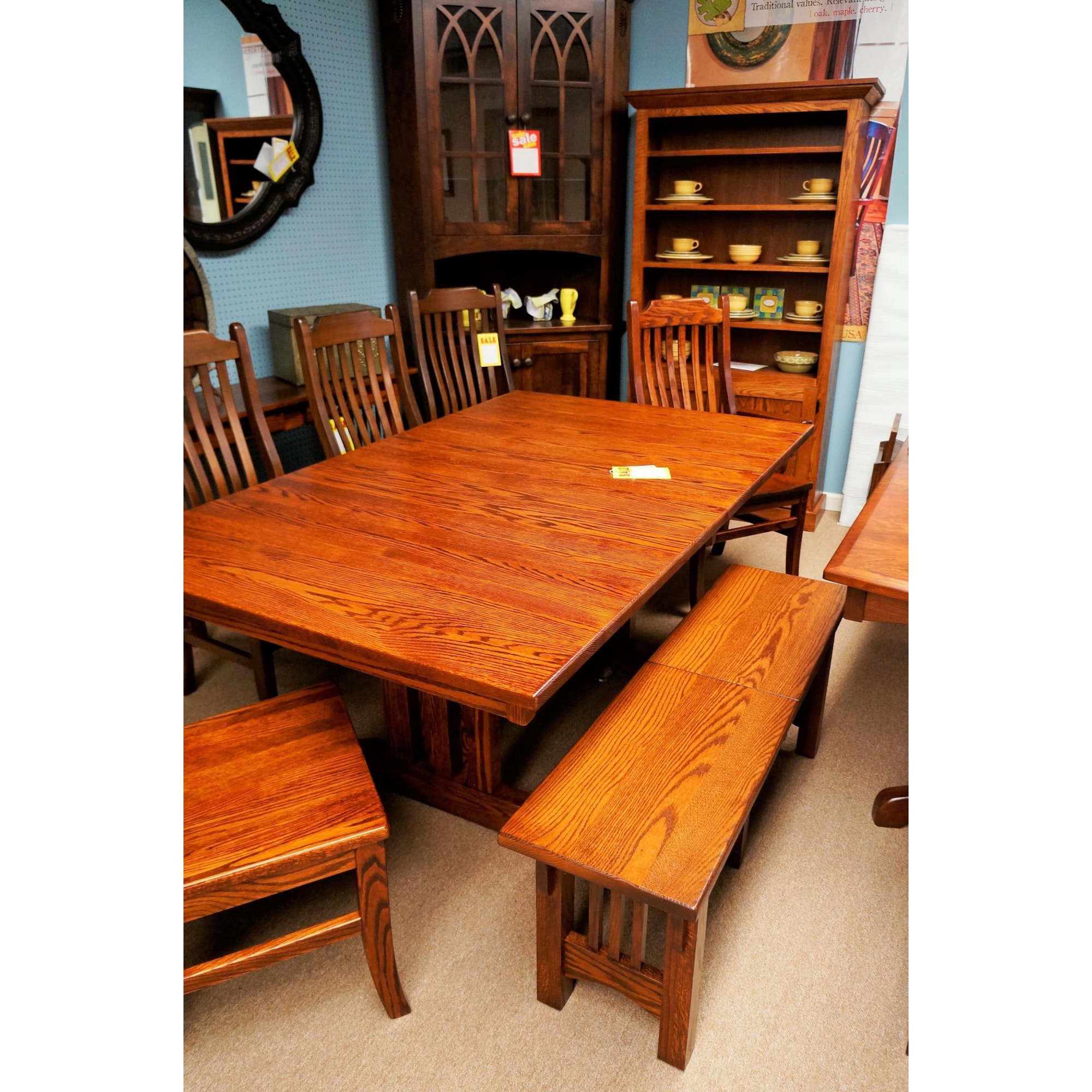 Oakwood Industries Casual Dining 1253602 Mission Rectangular Pub Table